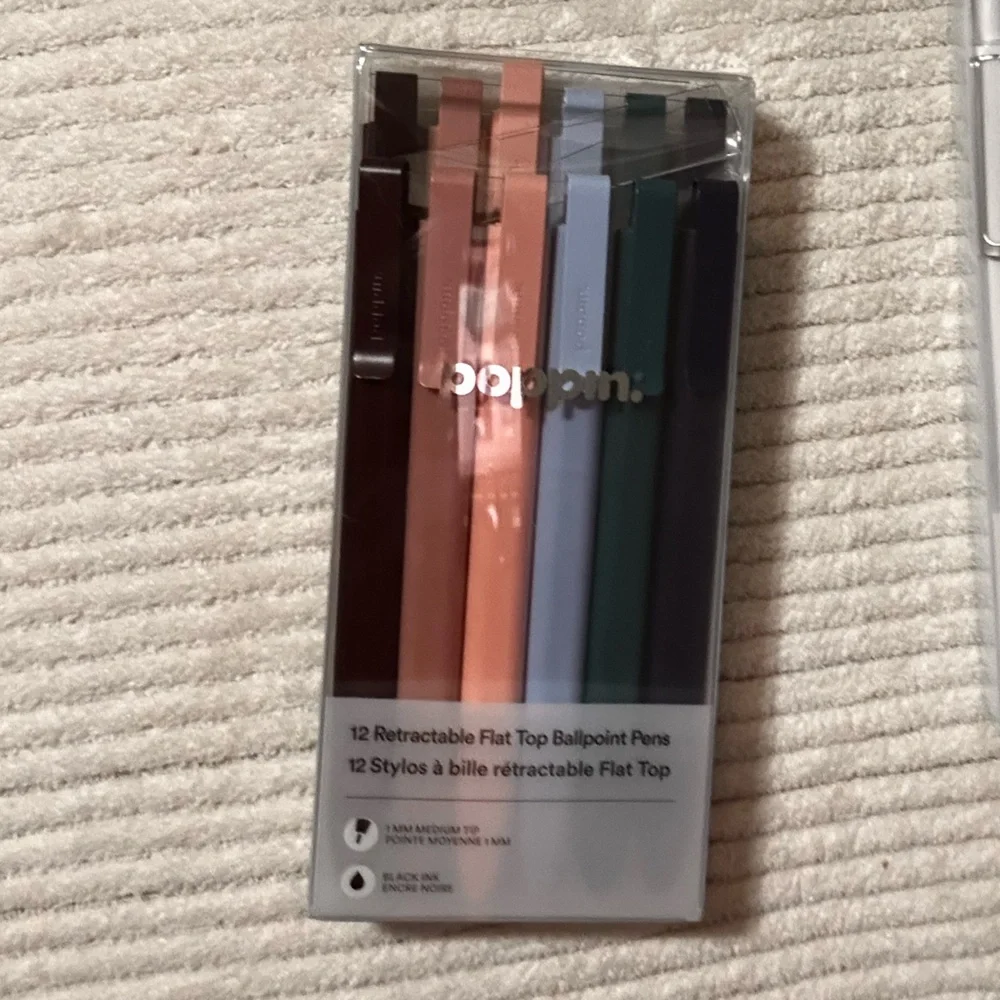Poppin. Set of Notebooks, Pouches, Pens, Push Pins (Aqua Blue)